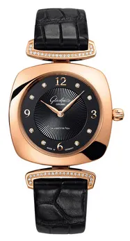 Glashütte Pavonina 03-02-09-05-30 31mm Rose gold Black