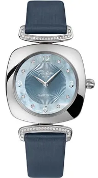Glashütte Pavonina 03-02-06-12-34 31mm Stainless steel Blue mother of pearl
