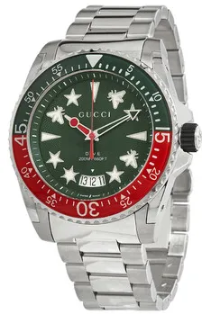 Gucci Dive Watch YA136222 45mm Stainless steel Green