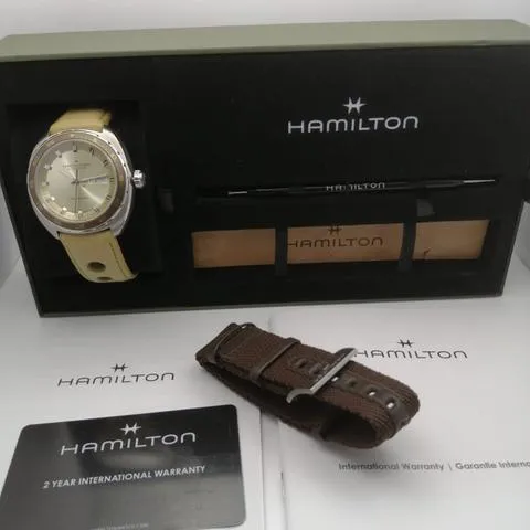 Hamilton Pan Europ H35445860 42mm Stainless steel Green 2