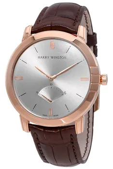 Harry Winston Midnight Retrograde MIDARS42RR001 42mm Rose gold Silver