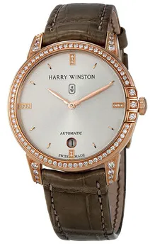 Harry Winston Midnight MIDAHD36RR001 36mm 18kt Silver