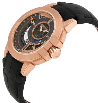 Harry Winston Ocean Dual Time OCEATZ44RR011 44mm Rose gold Black 2