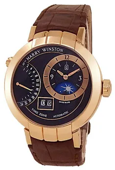 Harry Winston Premier Excenter Time Zone PRNATZ41RR002 nullmm Rose gold Grey