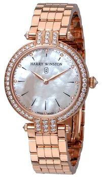 Harry Winston Premier PRNQHM31RR003 31mm Rose gold White