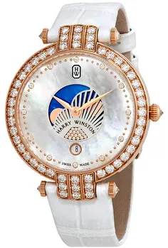 Harry Winston Premier PRNQMP36RR001 36mm Rose gold Mother-of-pearl