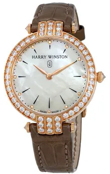 Harry Winston Premier PRNQHM36RR008 36mm Rose gold Mother-of-pearl