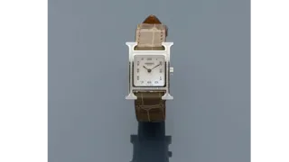 Hermès Heure H Stainless steel and Diamond White