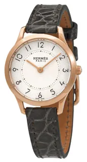 Hermès Slim D 041746WW00 Rose gold Silver