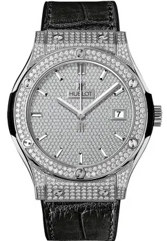 Hublot Classic Fusion 511.NX.9010.LR.1704 45mm Diamond Pave 218 brilliant cut diamonds and Titani Diamond