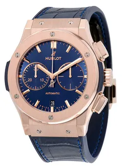 Hublot Classic Fusion 521.OX.7180.LR 45mm Yellow gold Blue