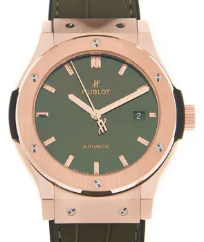 Hublot Classic Fusion 542.OX.8980.LR 42mm Yellow gold Green