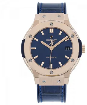 Hublot Classic Fusion Blue 565.OX.7180.LR 38mm Rose gold Blue