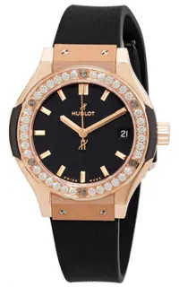 Hublot Classic Fusion Quartz 581.OX.1181.RX.1104 Yellow gold Black