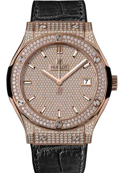 Hublot Classic Fusion 511.OX.9010.LR.1704 45mm Rose gold and Diamond Diamond