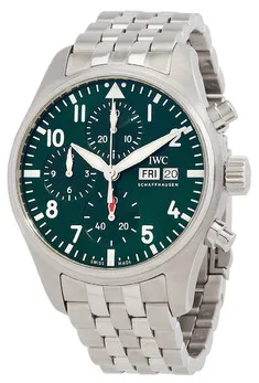 IWC Pilot IW388104 41mm Stainless steel Green