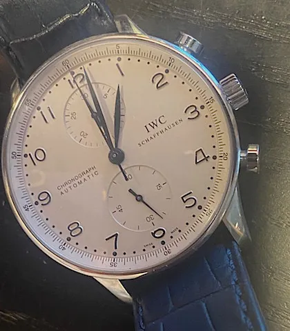 IWC Portugieser Chronograph 3714 42mm Stainless steel Silver