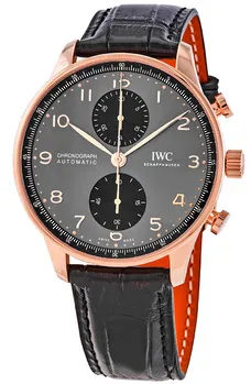 IWC Portuguese Chronograph IW371610 41mm Yellow gold Gray