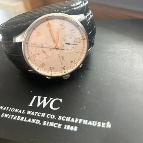 IWC Portuguese Chronograph IW3714 39mm Stainless steel White