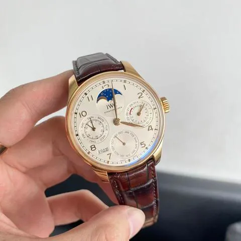 IWC Portuguese Perpetual Calendar IW503302 44mm Rose gold Silver