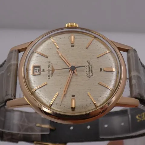 Longines Conquest 9025 35mm Rose gold Gold