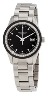 Longines Conquest Classic L2.387.0.57.6 Ceramic and Stainless steel Black