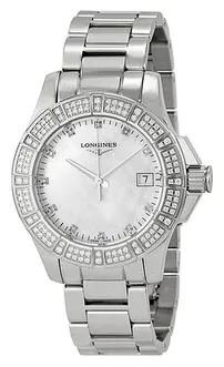 Longines Conquest L3.280.0.87.6 35mm Stainless steel Mother-of-pearl