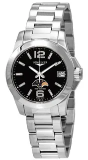 Longines Conquest L3.380.4.58.6 Stainless steel Black