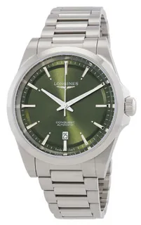 Longines Conquest L38304026 Stainless steel Green