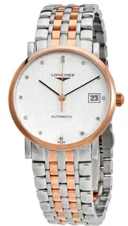 Longines Elegant L4.809.5.77.7 Stainless steel and Red gold Silver