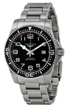 Longines HydroConquest L3.695.4.53.6 41mm Stainless steel Black