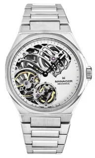 Manager Revolution MAN-RM-04-SM Stainless steel White