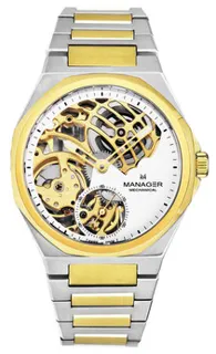 Manager Revolution MAN-RM-11-BM 44mm Stainless steel White