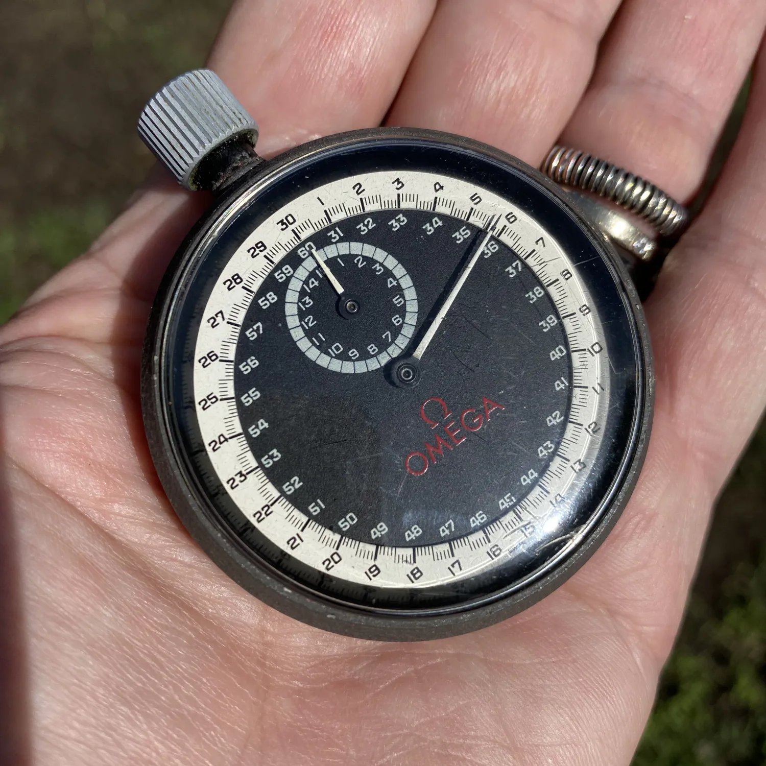 Omega Chronometer 54mm Stainless steel Black