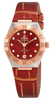 Omega Constellation 131.23.29.20.99.002 29mm Yellow gold and Stainless steel Red