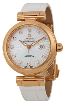 Omega De Ville 425.63.34.20.55.001 34mm Rose gold White