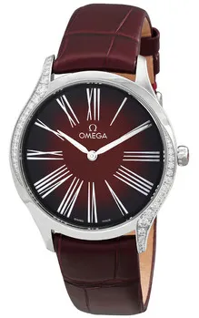 Omega De Ville 428.18.36.60.11.001 36mm Stainless steel Red