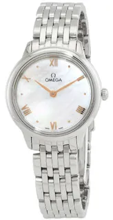 Omega De Ville 434.10.28.60.05.001 Stainless steel White