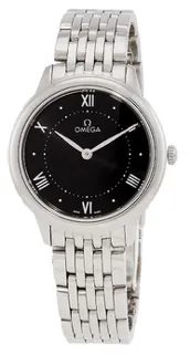 Omega De Ville 434.10.30.60.01.001 Stainless steel Black