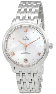 Omega De Ville 434.10.34.20.05.001 Stainless steel White