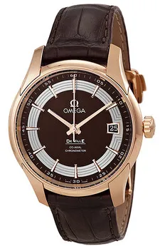 Omega De Ville Hour Vision 431.63.41.21.13.001 41mm Rose gold Brown