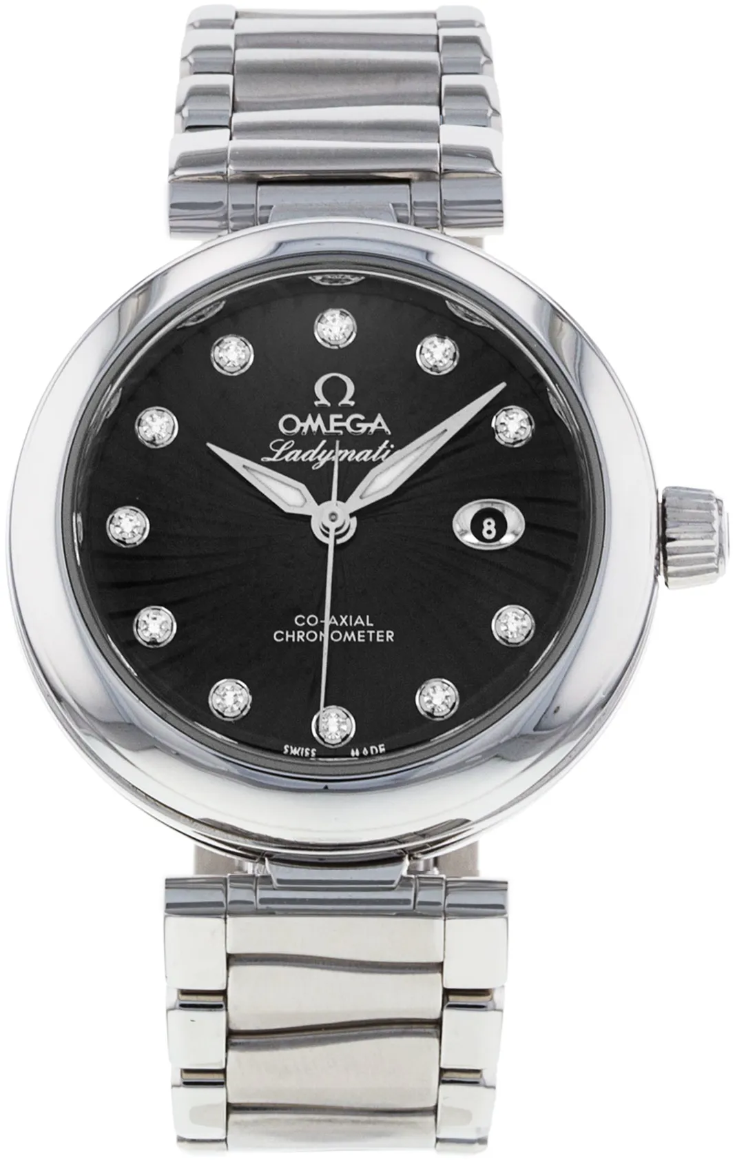 Omega De Ville Ladymatic 425.30.34.20.51.001 34mm Stainless steel Black