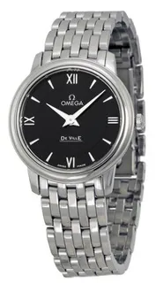 Omega De Ville Prestige 424.10.27.60.01.001 Stainless steel Black