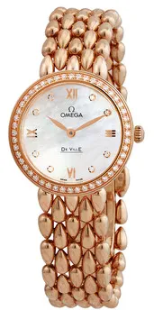 Omega De Ville 424.55.27.60.55.004 27mm Rose gold White