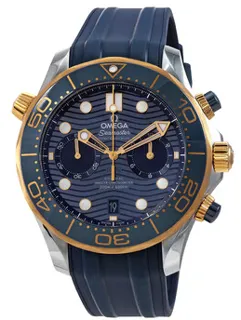 Omega Seamaster Diver 300M 210.22.44.51.03.001 Yellow gold Blue