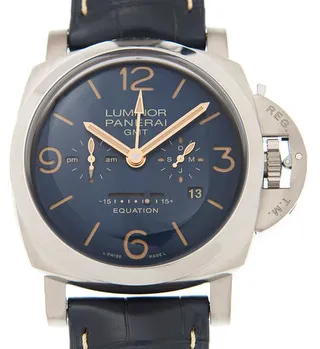 Panerai Luminor 1950 PAM 00670 47mm Titanium Blue