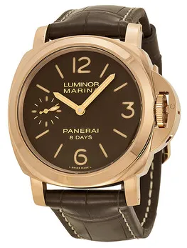 Panerai Luminor Marina 8 Days PAM 00511 44mm Rose gold Brown