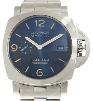 Panerai Luminor Marina Automatic PAM 01058 44mm Stainless steel Blue