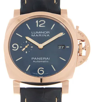 Panerai Luminor PAM 01112 44mm Rose gold Blue