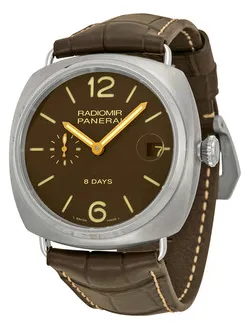 Panerai Radiomir 8 Days PAM 00346 45mm Titanium Brown